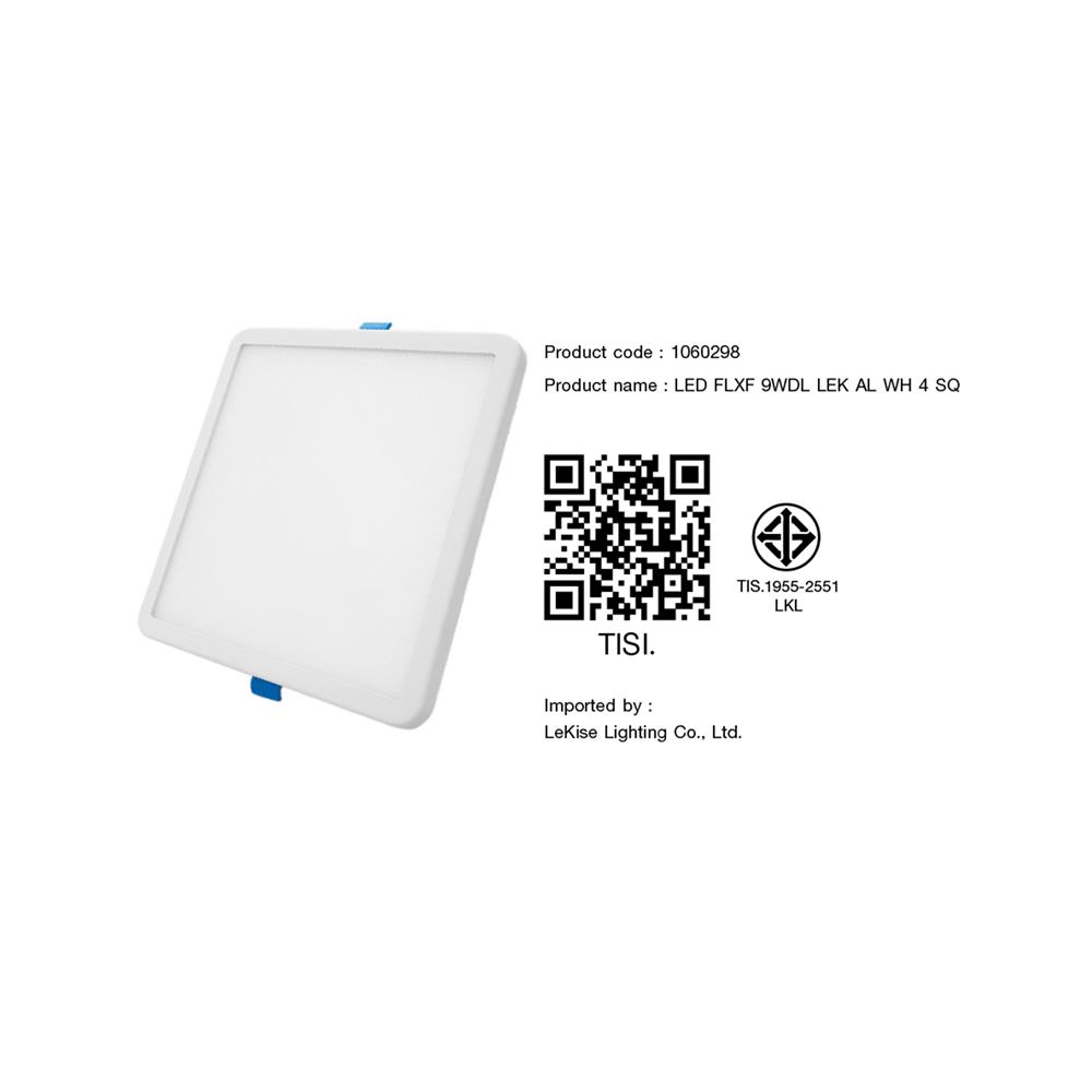 ดาวน์ไลท์ LED LEKISE FLXF 4 นิ้ว 9 วัตต์ DAYLIGHT สีขาว