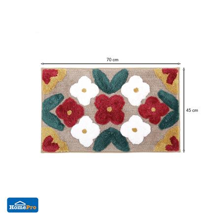 พรม HOME LIVING STYLE RASIA 45x70 ซม. สีครีม_5