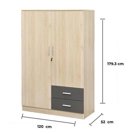 ตู้เสื้อผ้า FURDINI PROGRET สี SOFT OAK_11