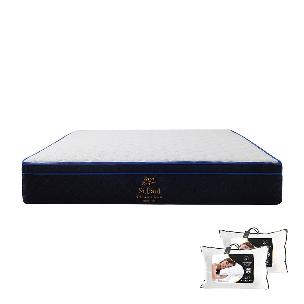 ที่นอน 5 ฟุต KINGKOIL ST.PAUL พร้อมหมอนหนุน 2 ชิ้น