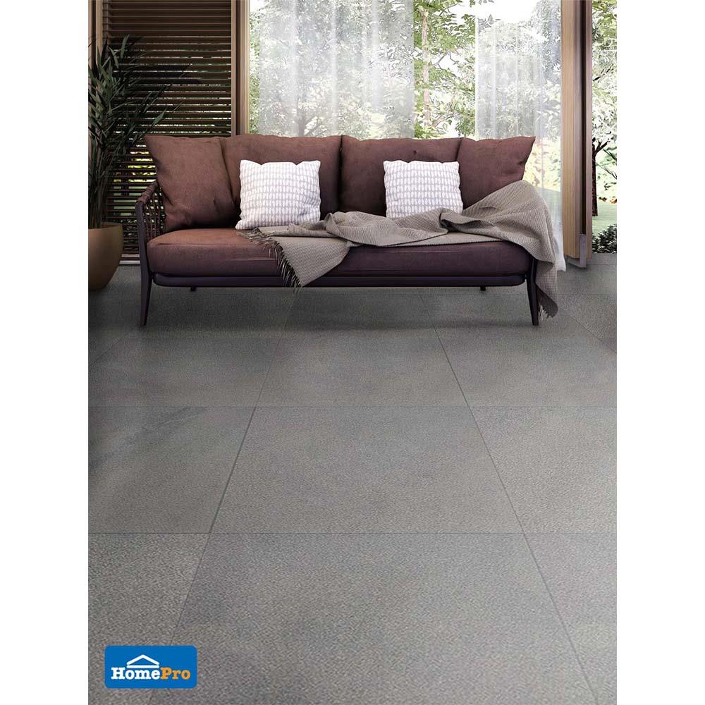 กระเบื้องพื้น 60x60 ซม. ฮาร์เปอร์ เทา 1.44M2