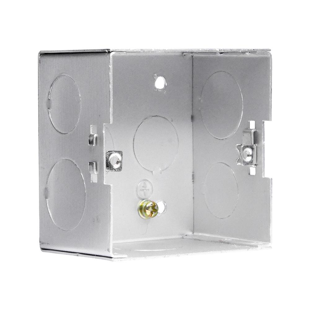 ชุดเต้ารับฝังผนังสเตนเลส HACO HBS-101S/TE1 สีเงิน