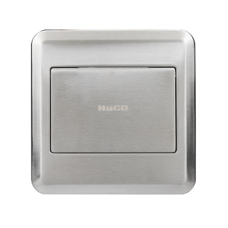 ชุดเต้ารับฝังพื้นสเตนเลส HACO HSI-15SW/PE2 สีเงิน_2