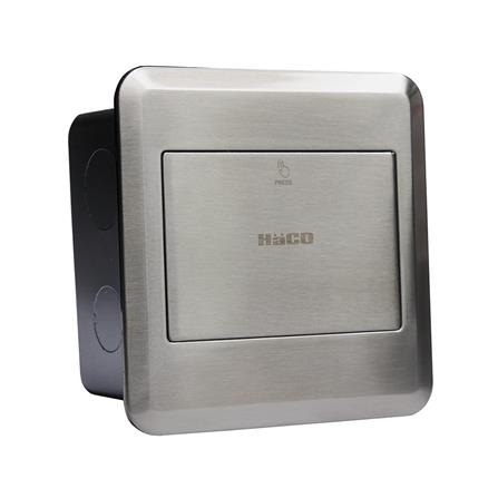 ชุดเต้ารับฝังพื้นสเตนเลส HACO HSI-15SW/PE2 สีเงิน_3