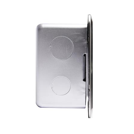 ชุดเต้ารับฝังพื้นสเตนเลส HACO HSI-15SW/PE2 สีเงิน_4