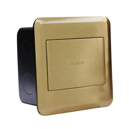 ชุดเต้ารับฝังพื้นทองเหลือง HACO HSI15BDAPE สีทอง_3