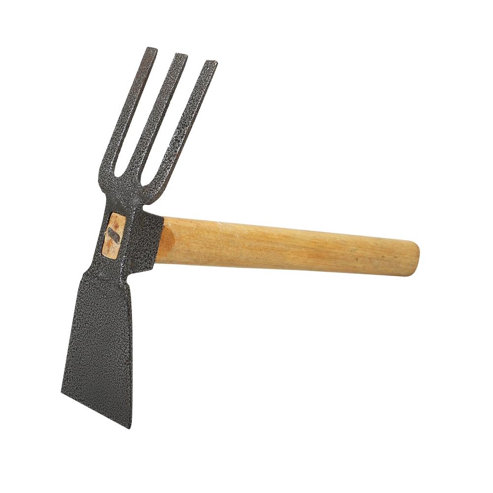 คราดพร้อมจอบเหล็กด้ามไม้ SUPA