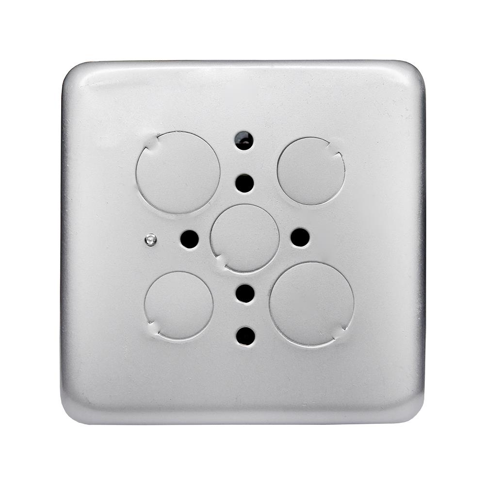 ชุดเต้ารับฝังพื้นอะลูมิเนียมแบบกลม HACO PPU-22S/P-E2 สีดำ