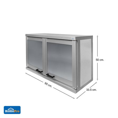 ตู้แขวนคู่กระจก CABIN SIENA 90x50 ซม. สีขาว_5