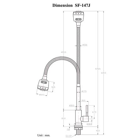 ก๊อกซิงค์เดี่ยวเคาน์เตอร์ HANG SF-147J_1