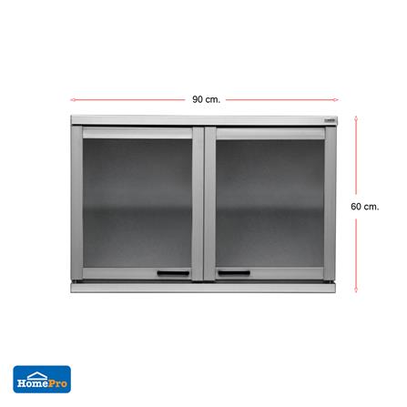 ตู้แขวนคู่กระจก CABIN SIENA 90x60 ซม. สีขาว_4