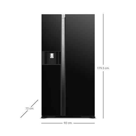 ตู้เย็น SIDE BY SIDE HITACHI RSX600GPTH0 GBK 20.2 กระจกดำ อินเวอร์เตอร์_5