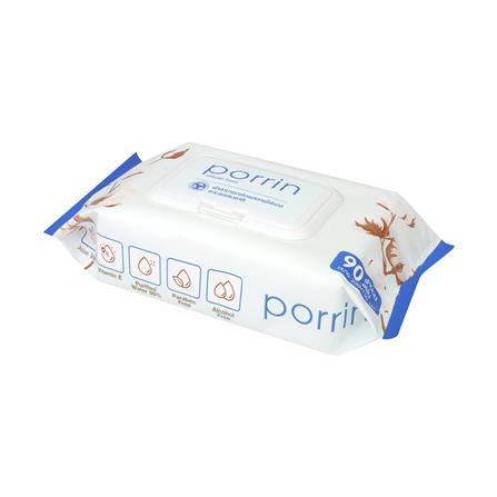 ผ้าเช็ดทำความสะอาด PORRIN ALOE VERA 90 แผ่น_1