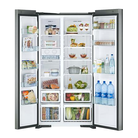 ตู้เย็น SIDE BY SIDE HITACHI RS600PTH0 GS 21 คิว กระจกเงิน อินเวอร์เตอร์_4