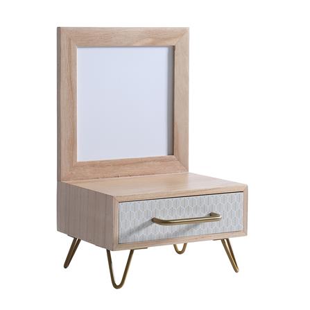 ชั้นลิ้นชักไม้ 1 ลิ้นชัก STACKO LINDO 22.5X17X5.5 ซม. ไม้_1