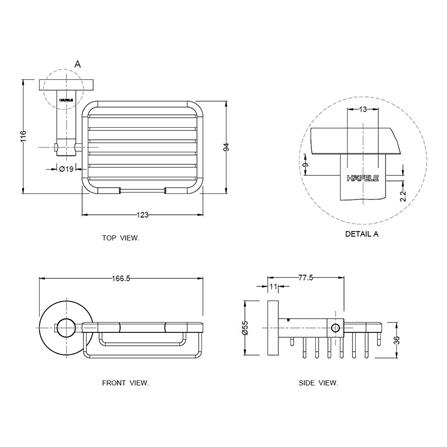 ที่ใส่สบู่ HAFELE 499.98.306 สเตนเลส_2