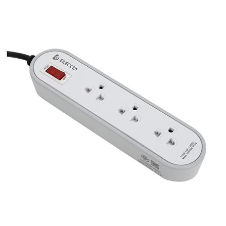 รางปลั๊กไฟ 3 ช่อง 1 สวิตช์ ELECKTA ET3146-3GY 3 เมตร สีเทา_2