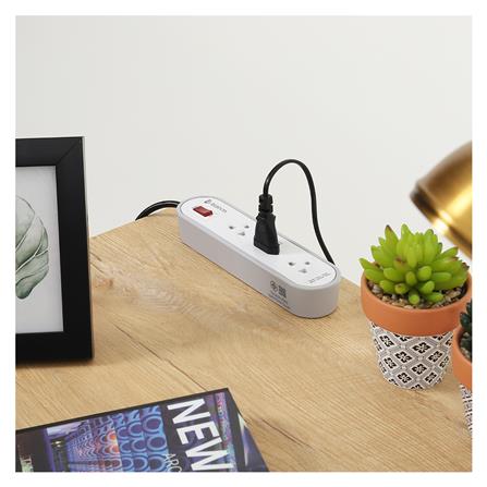 รางปลั๊กไฟ 3 ช่อง 1 สวิตช์ ELECKTA ET3146-3GY 3 เมตร สีเทา_5