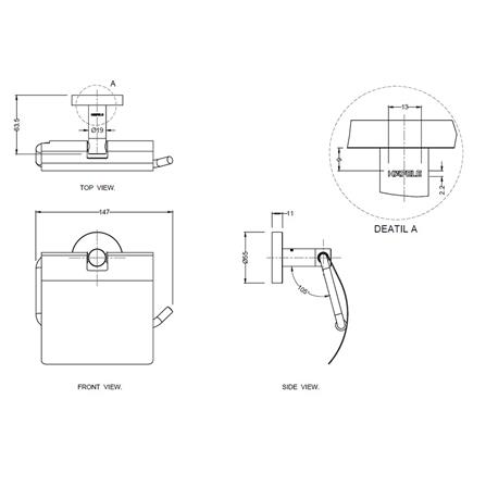ที่ใส่กระดาษ HAFELE 499.98.307 สเตนเลส_1