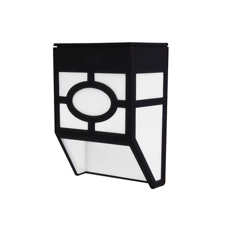 ไฟผนังภายนอก SOLAR HI-TEK HFSW01001B 0.06 วัตต์ DAYLIGHT สีดำ (แพ็ก 2 ชิ้น)_1