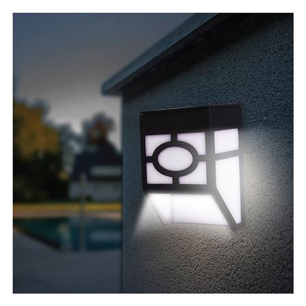 ไฟผนังภายนอก SOLAR HI-TEK HFSW01001B 0.06 วัตต์ DAYLIGHT สีดำ (แพ็ก 2 ชิ้น)_3