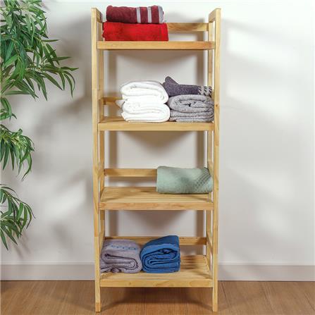 ชั้นวางของ 4 ชั้น FURDINI CONIE ไม้ยางสีธรรมชาติ_4