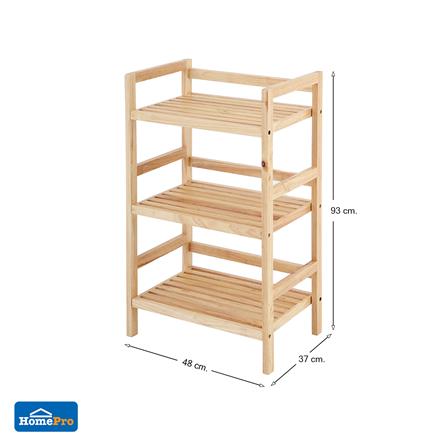 ชั้นวางของ 3 ชั้น FURDINI CONIE ไม้ยางสีธรรมชาติ_6