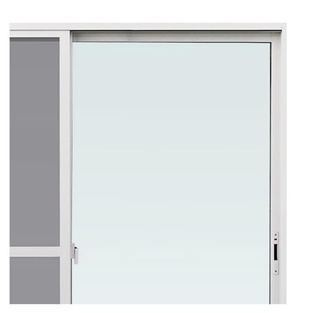 ประตูบานเลื่อน อะลูมิเนียม S-S มุ้ง WINDOW ASIA F10 200X205 ซม.สีขาว_1