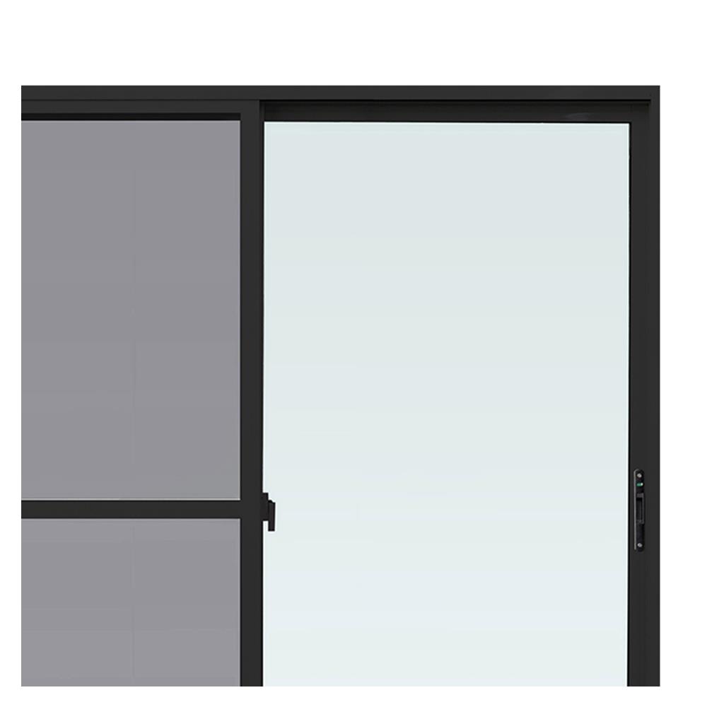 ประตูบานเลื่อน อะลูมิเนียม S-S มุ้ง WINDOW ASIA  F10 200X205 ซม. สีดำ