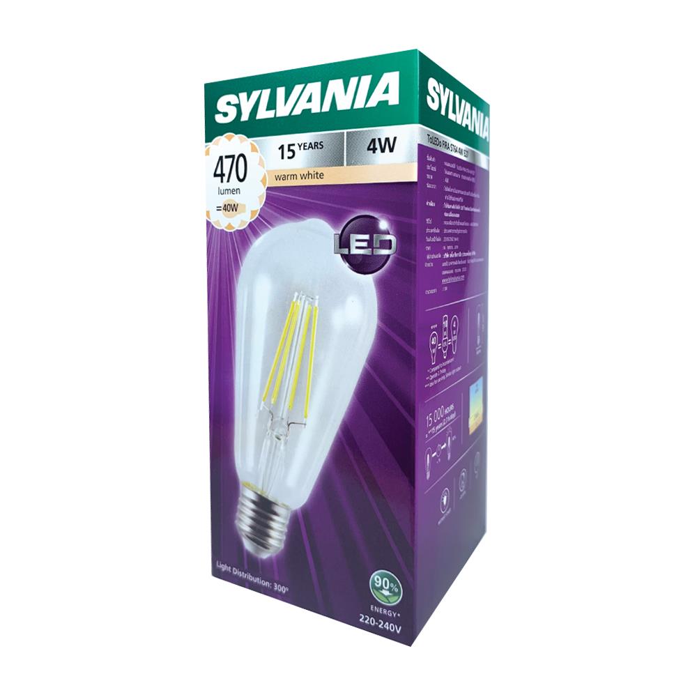 หลอด LED SYLVANIA TOLEDO FIRA ST64 E27 4 วัตต์ WARMWHITE