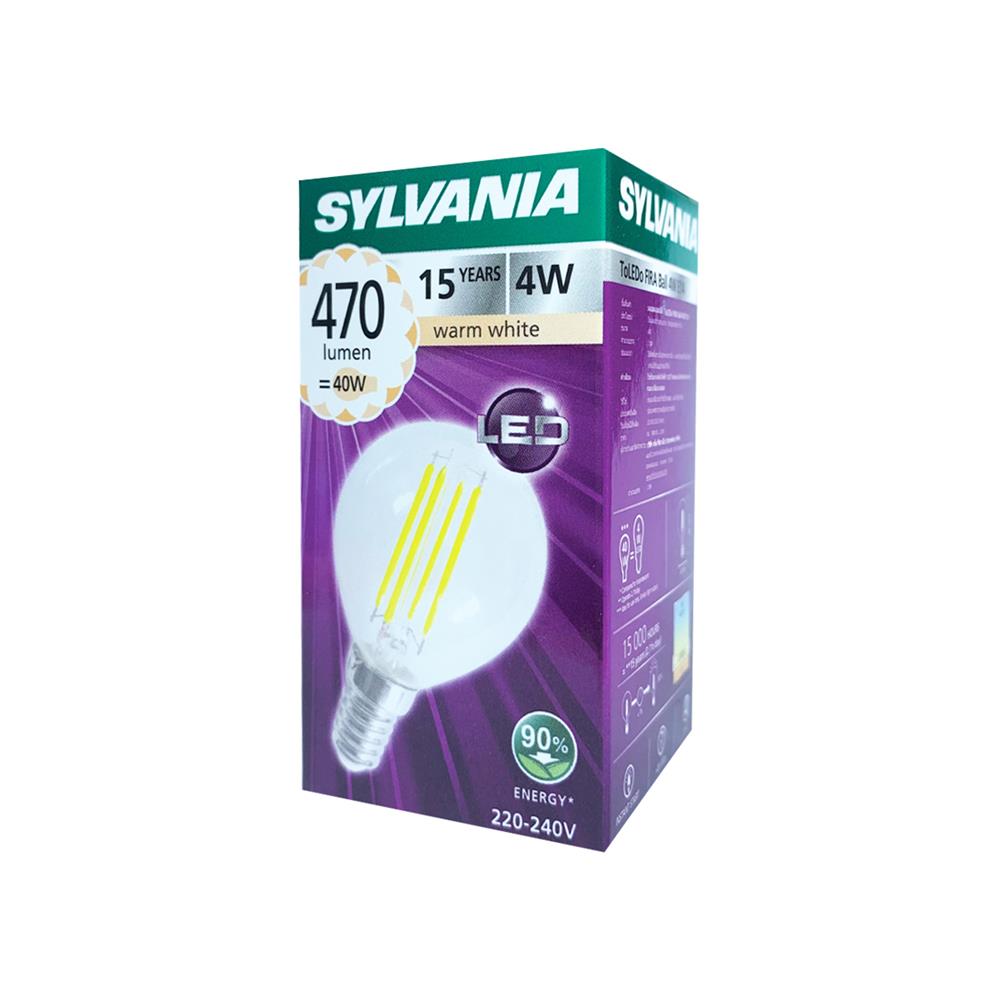 หลอด LED SYLVANIA TOLEDO FIRA BALL E14 4 วัตต์ WARMWHITE