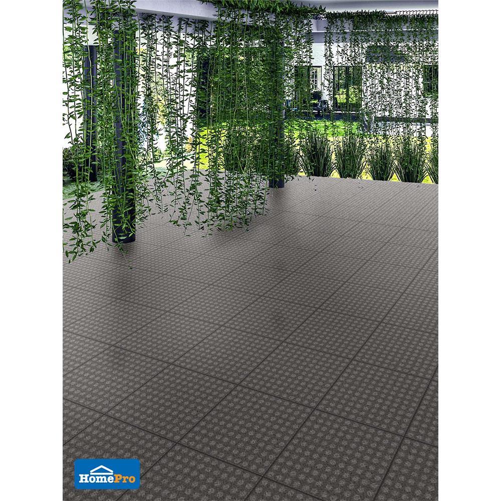 กระเบื้องพื้น 12x12 นิ้ว DURAGRES ไซเคิลชาร์โคล เทาเข้ม A 1M2