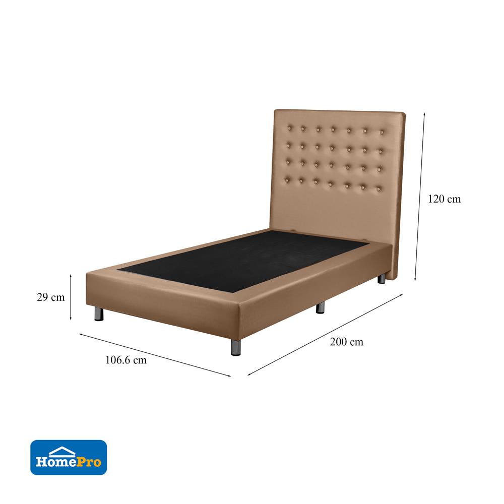 ฐานรองหัวเตียง 3.5 ฟุต HOME LIVING STYLE DIAMOND สีน้ำตาลอ่อน