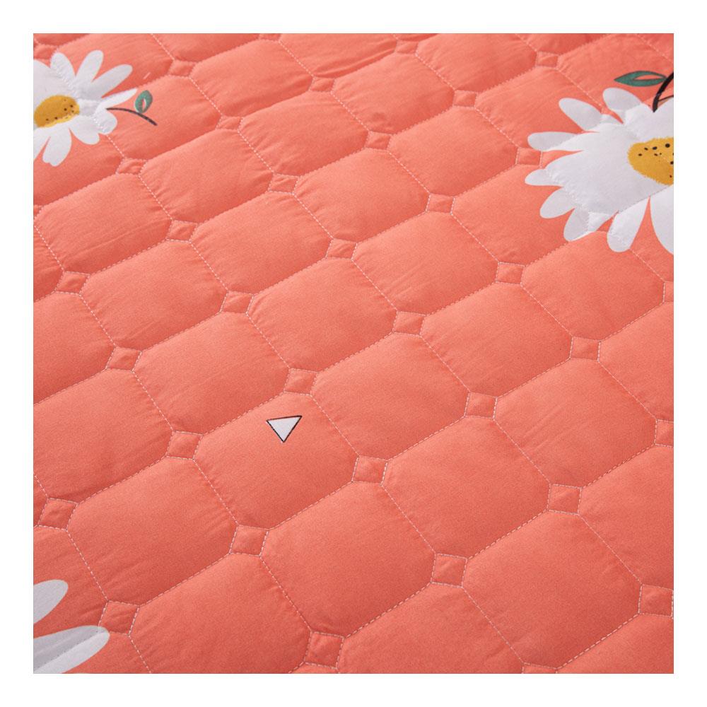 ผ้าปูที่นอน 6 ฟุต ME LIVING CAPE สีส้ม