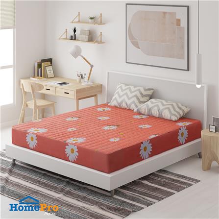 ผ้าปูที่นอน 6 ฟุต ME LIVING CAPE สีส้ม_0