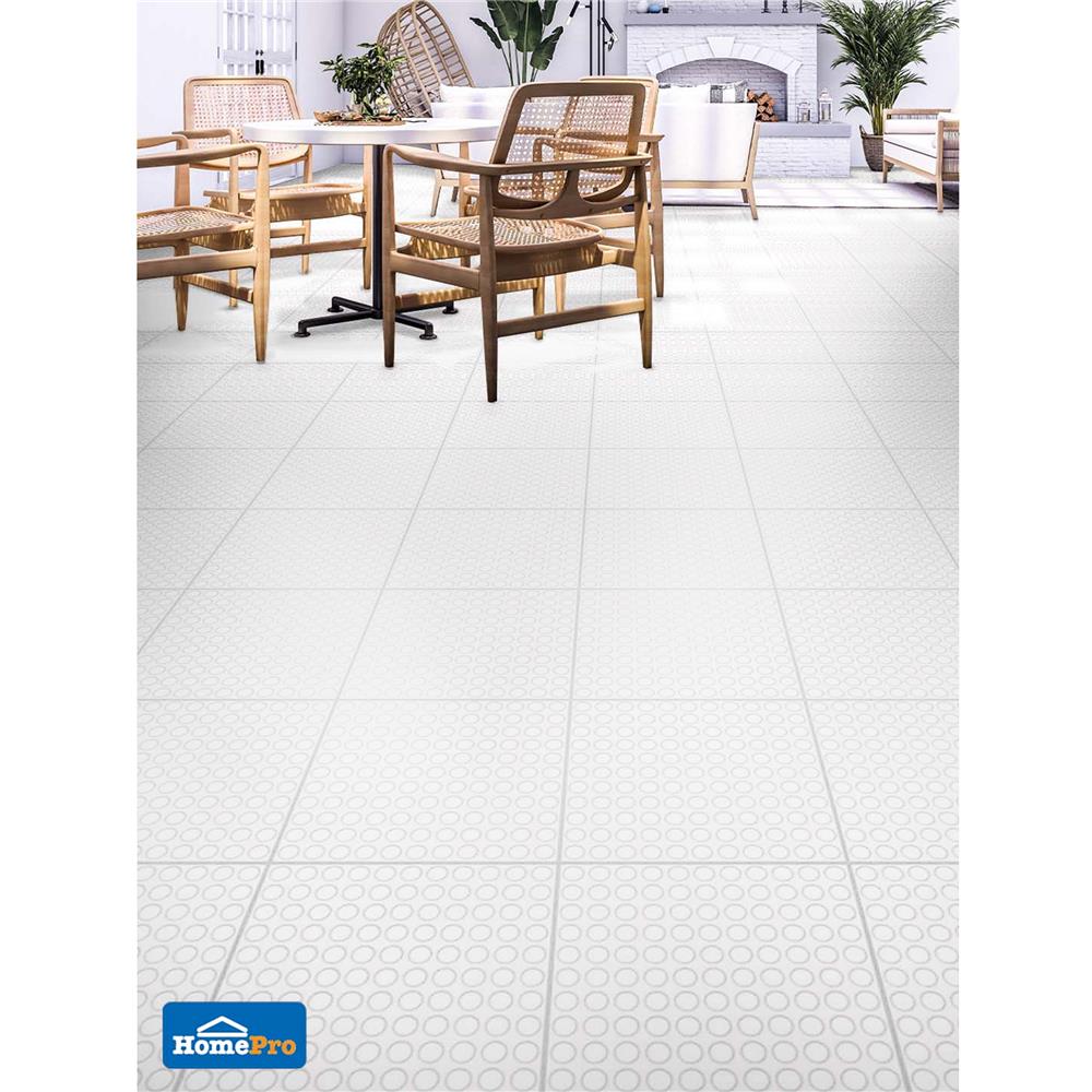 กระเบื้องพื้น 12x12 นิ้ว DURAGRES ไซเคิล ขาว A