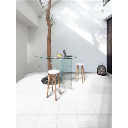 กระเบื้องพื้น 12x12 นิ้ว DURAGRES ไซเคิล ขาว A_2