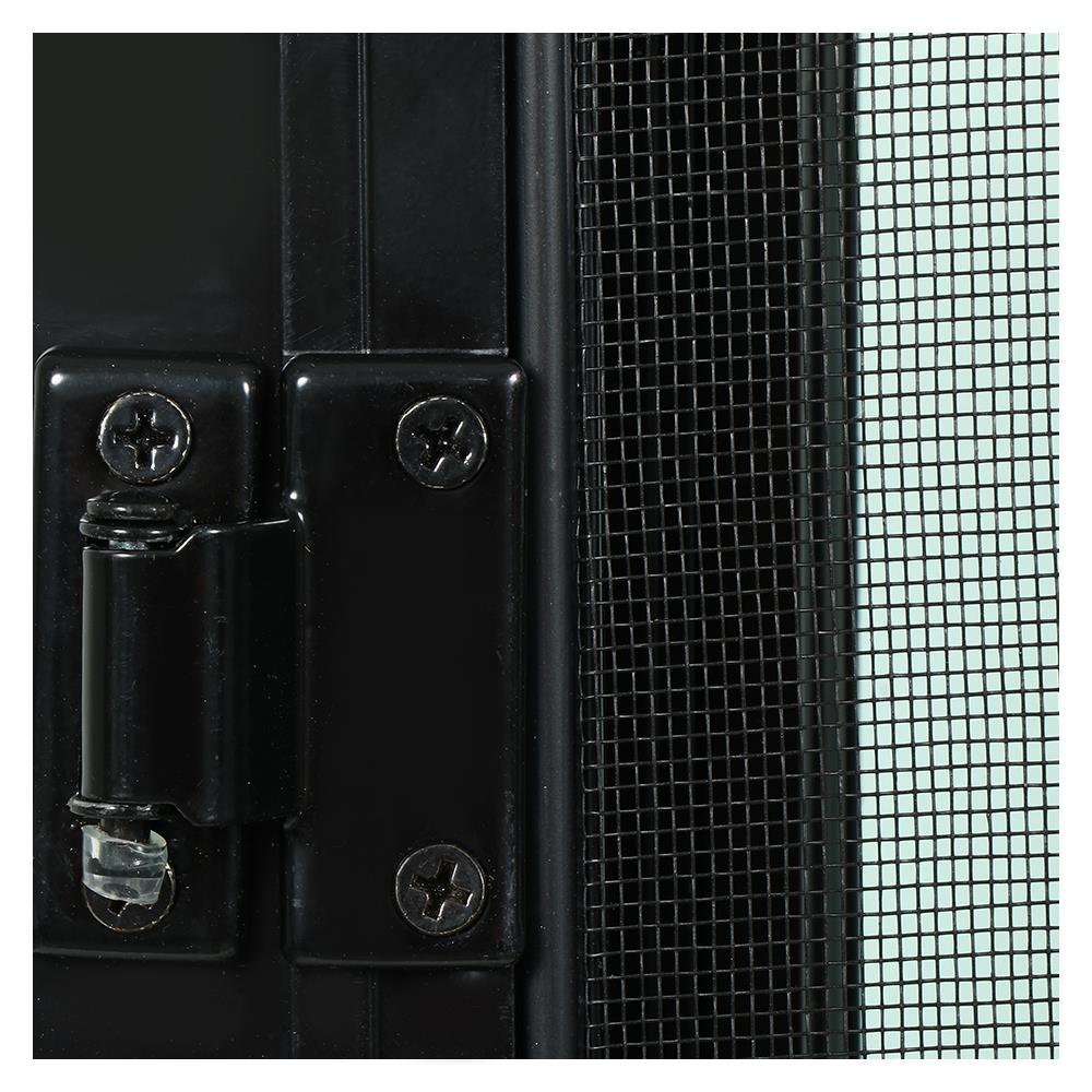 หน้าต่างบานเปิดกระทุ้ง อะลูมิเนียม มุ้ง WINDOW ASIA F10 80X50 ซม. สีดำ