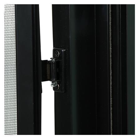 หน้าต่างบานเปิดกระทุ้ง อะลูมิเนียม มุ้ง WINDOW ASIA F10 80X50 ซม. สีดำ_1