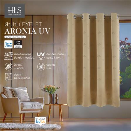 ผ้าม่าน EYELET HOME LIVING STYLE ARONIA UV 140X160 ซม. สีครีม_6