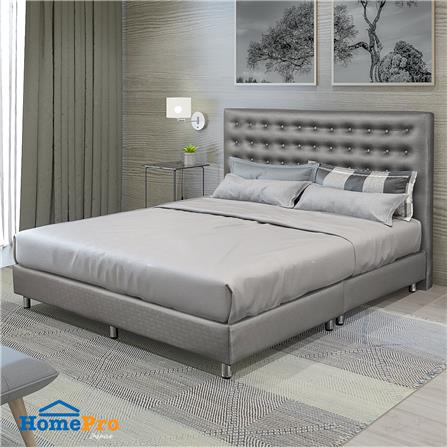 ฐานรองหัวเตียง 6 ฟุต HOME LIVING STYLE DIAMOND สีเทาอ่อน_3