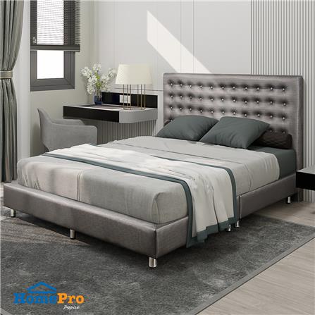 ฐานรองหัวเตียง 6 ฟุต HOME LIVING STYLE DIAMOND สีเทาเข้ม_3