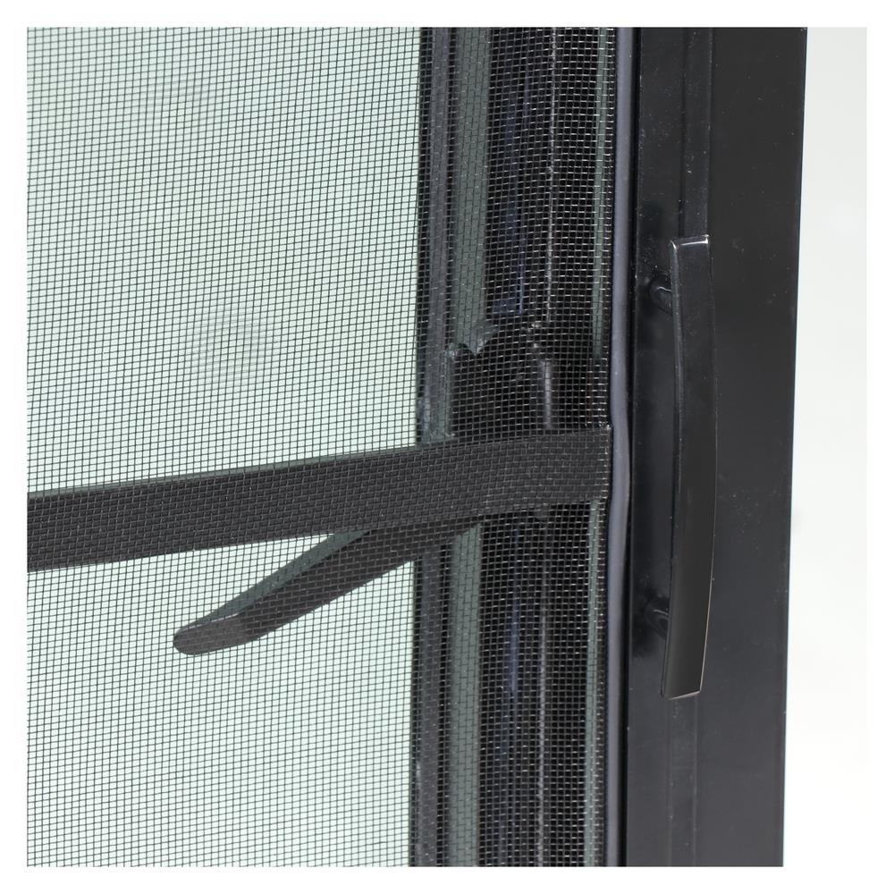 หน้าต่างบานเปิดเดี่ยว อะลูมิเนียม มุ้ง WINDOW ASIA F10  60X110 ซม. สีดำ