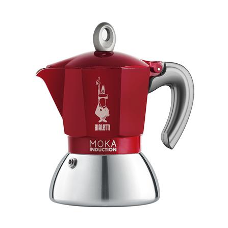 หม้อต้มกาแฟ BIALETTI NEW MOKA INDUCTION 6 CUPS สีแดง_0