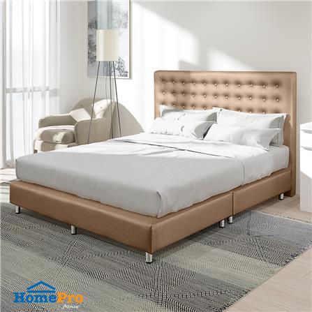 ฐานรองหัวเตียง 5 ฟุต HOME LIVING STYLE DIAMOND สีน้ำตาลอ่อน_3