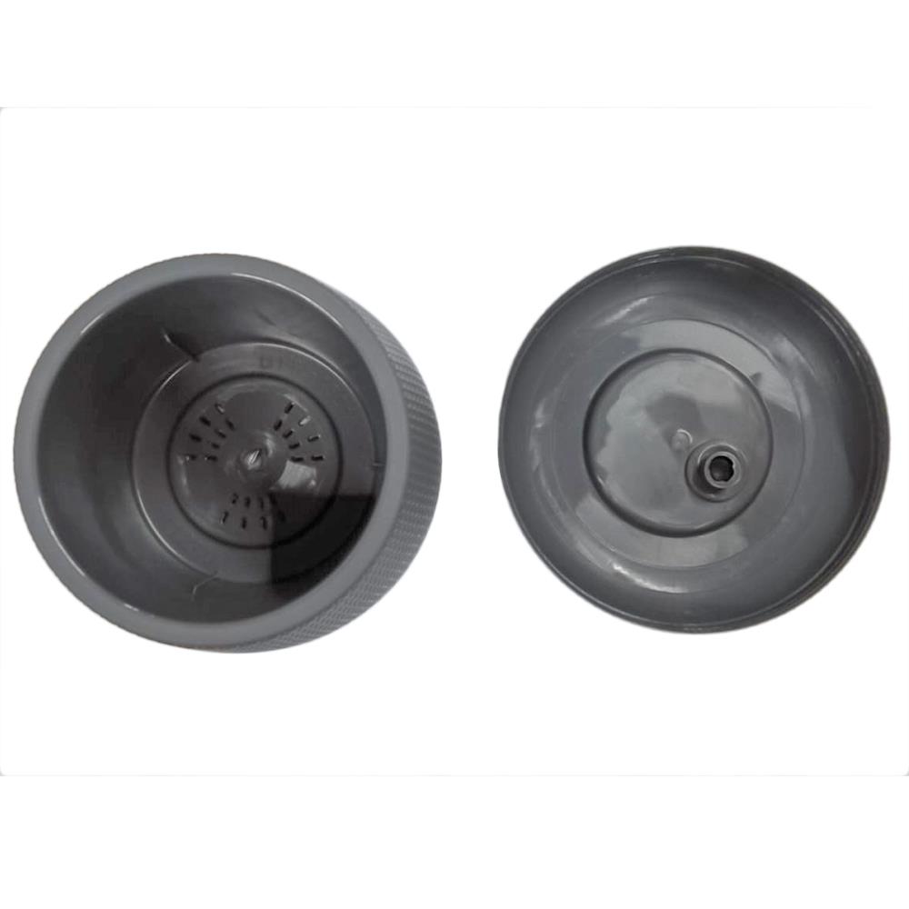 กระถางพลาสติก SPRING NELLA 13 ซม. สีเทา