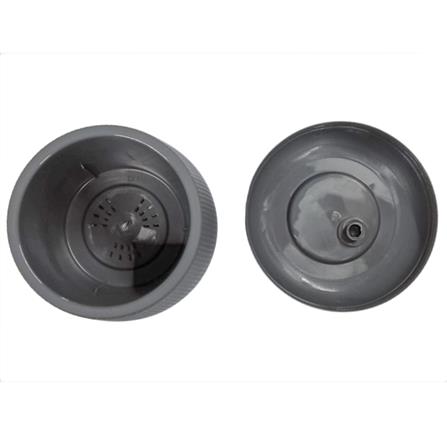 กระถางพลาสติก SPRING NELLA 13 ซม. สีเทา_1