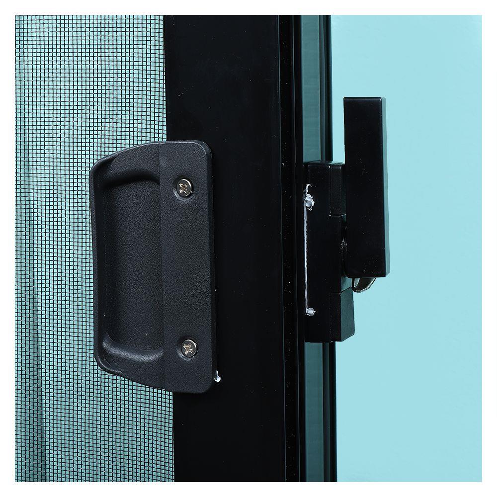 หน้าต่างบานเลื่อน อะลูมิเนียม S-S มุ้ง WINDOW ASIA F10 150X110 ซม. สีดำ