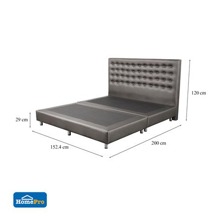 ฐานรองหัวเตียง 5 ฟุต HOME LIVING STYLE DIAMOND สีเทาเข้ม_5
