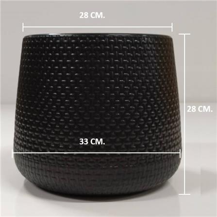 กระถางพลาสติก SPRING NELLA 28 ซม. สีดำ_4